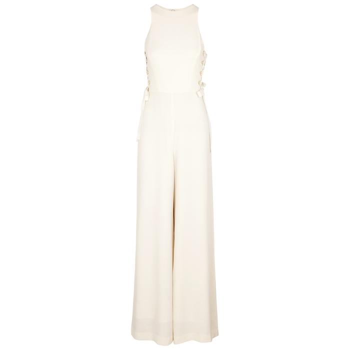 cream formal jumpsuit