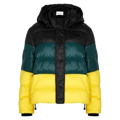 Shop Proenza Schouler Colour-block Hooded Shell Jacket In Black