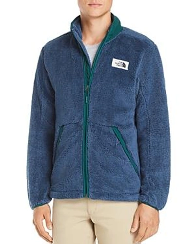 Shop The North Face Campshire Full Zip In Shady Blue/botanical