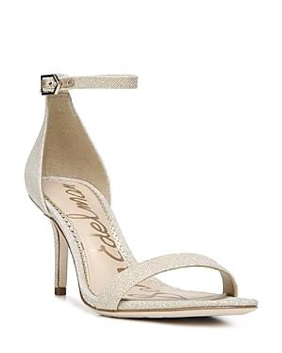 Shop Sam Edelman Women's Patti Open Toe Leather High-heel Sandals In Jute