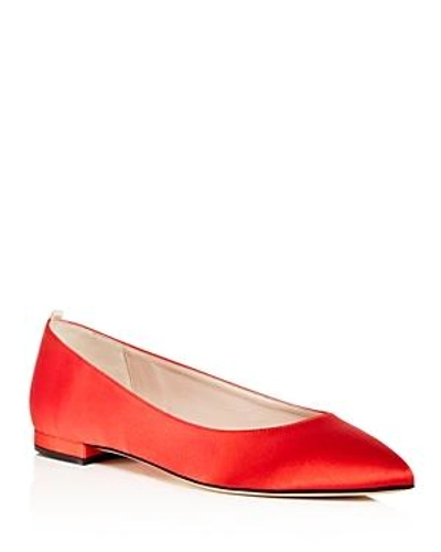 Shop Sjp By Sarah Jessica Parker Women's Story Pointed-toe Ballet Flats In Red