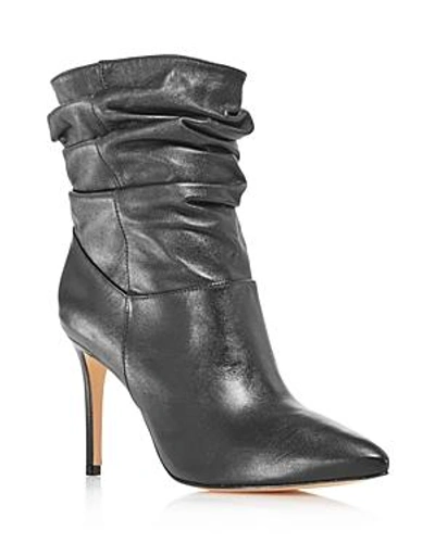Shop Schutz Women's Sydnee Leather High-heel Booties - 100% Exclusive In Black