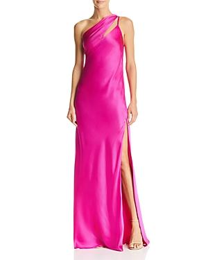 michelle mason one shoulder gown