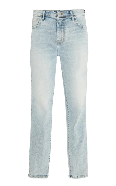 Shop Current Elliott Caballo High-waist Stiletto Jeans In Blue