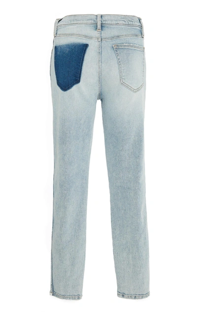 Shop Current Elliott Caballo High-waist Stiletto Jeans In Blue