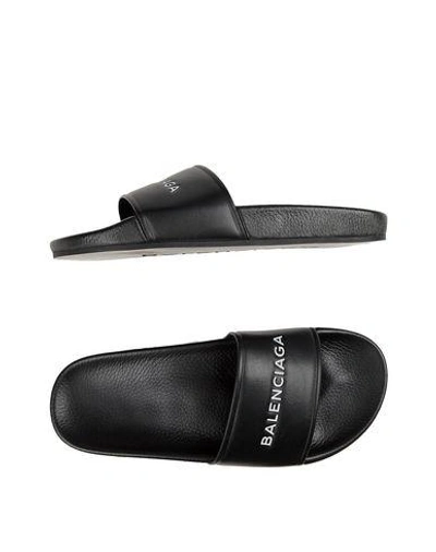 Shop Balenciaga Sandals In Black