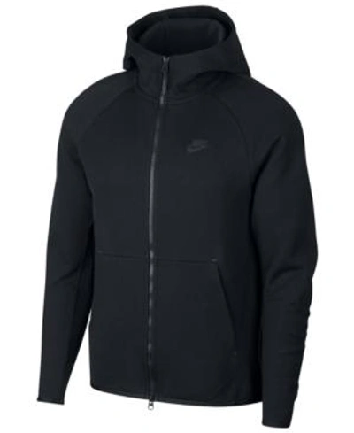 Shop Nike Men's Sportswear Tech Fleece Zip Hoodie In Black