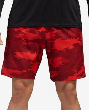 adidas red running shorts