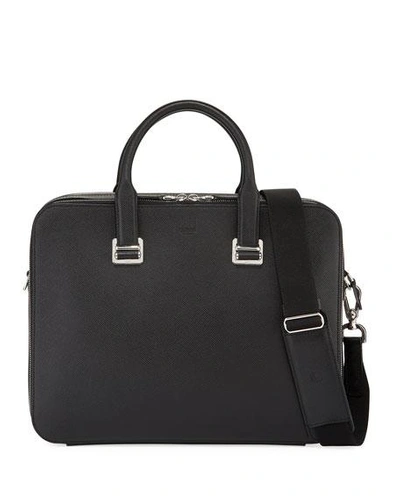 Shop Dunhill Cadogan Slim Document Case In Black