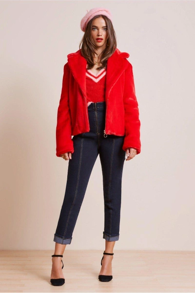 Shop Finders Keepers Chicago Jacket In Red
