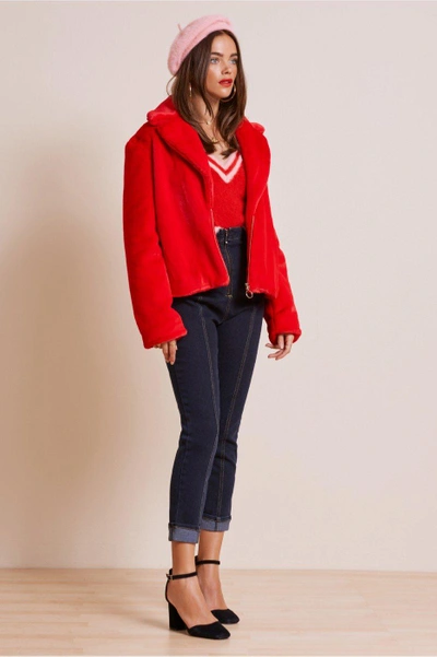 Shop Finders Keepers Chicago Jacket In Red