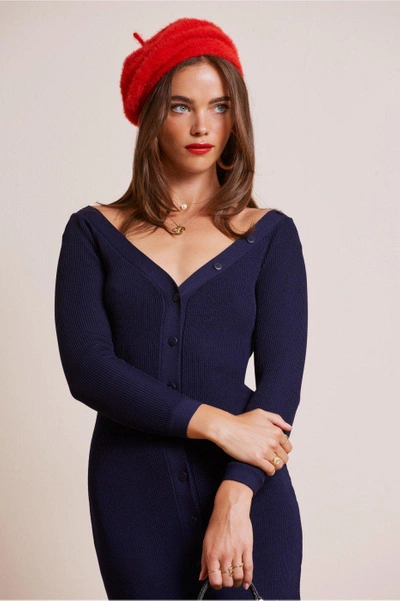 Shop Finders Keepers Leaving Knit Dress In Navy