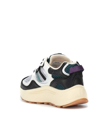 Shop Eytys Jet Turbo Leather Sneakers In Multicoloured