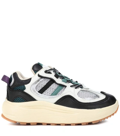 Shop Eytys Jet Turbo Leather Sneakers In Multicoloured