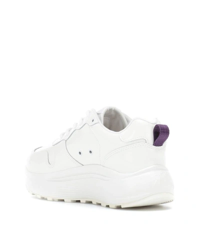 Shop Eytys Jet Patent Leather Sneakers In White