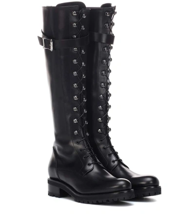 Shop Rupert Sanderson Duncan Leather Boots In Black