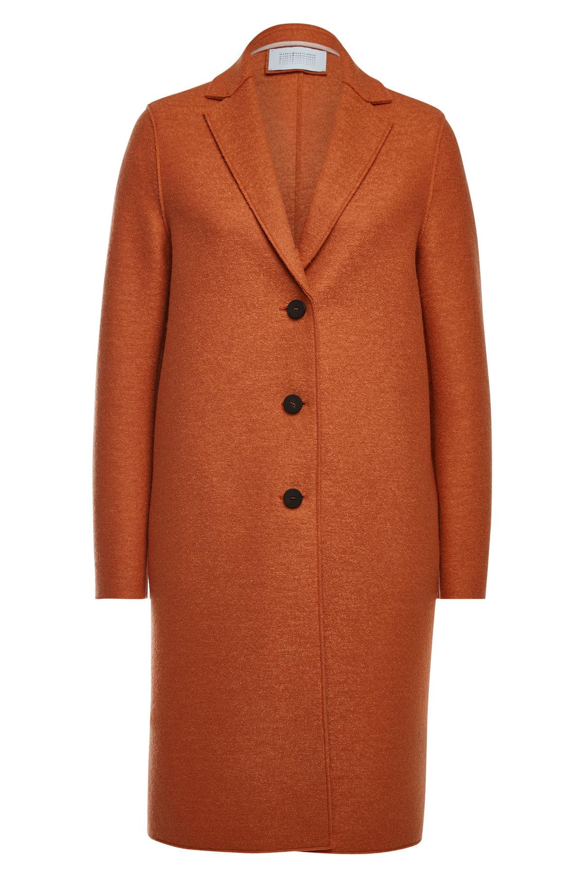 orange wool coat