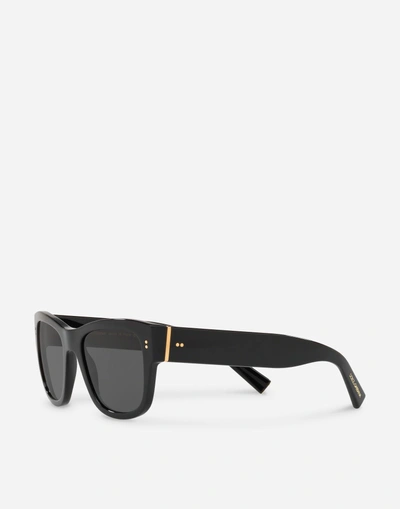 Dolce & Gabbana Domenico Square-frame Sunglasses In Black