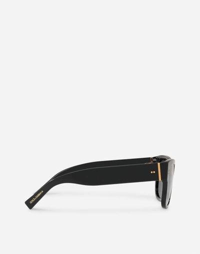 Dolce & Gabbana Domenico Square-frame Sunglasses In Black