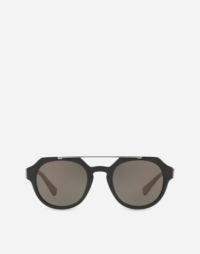 Shop Dolce & Gabbana Blues Sunglasses In Black