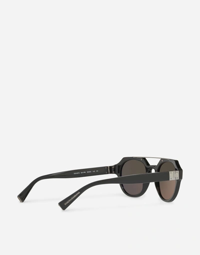 Shop Dolce & Gabbana Blues Sunglasses In Black