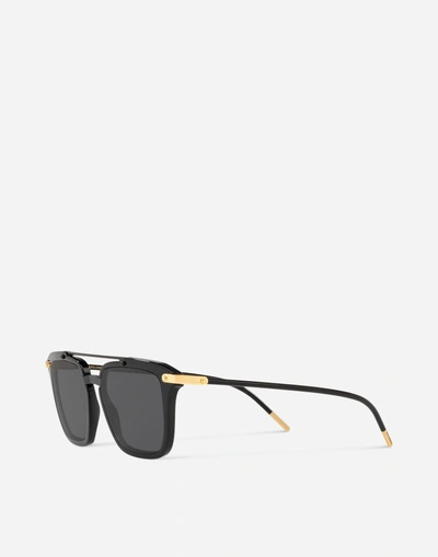 Shop Dolce & Gabbana Prince Sunglasses In Black