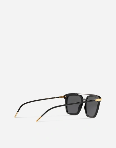 Shop Dolce & Gabbana Prince Sunglasses In Black