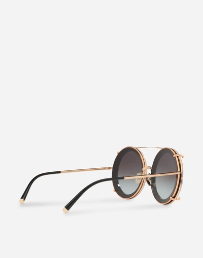 Shop Dolce & Gabbana Customize Your Eyes Sunglasses In Gold