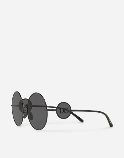Shop Dolce & Gabbana Sicilian Sweet Sunglasses In Black