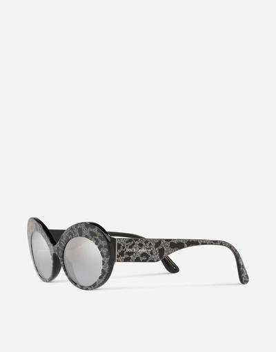 Shop Dolce & Gabbana Print Family Sunglasses In Leo Print