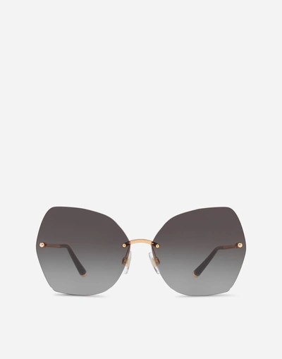 Shop Dolce & Gabbana Bell Sunglasses In Gold