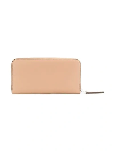 Shop Tod's Front Logo Mini Purse In Brown