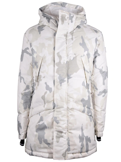 Shop Rossignol Camouflage Hooded Coat In Camo White