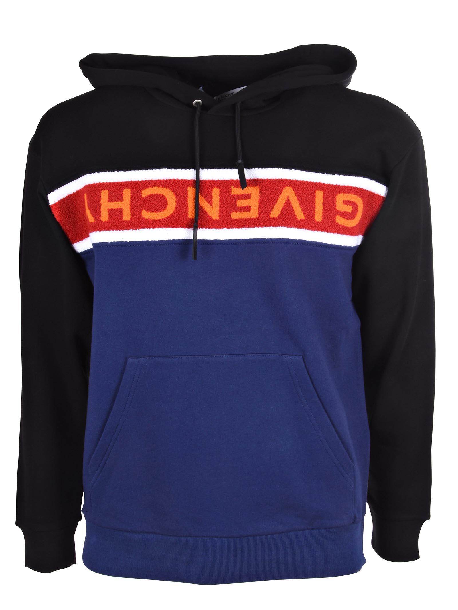 givenchy towelling band hoodie
