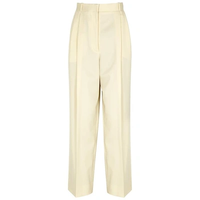 Shop The Row Nica Wide-leg Stretch-wool Trousers