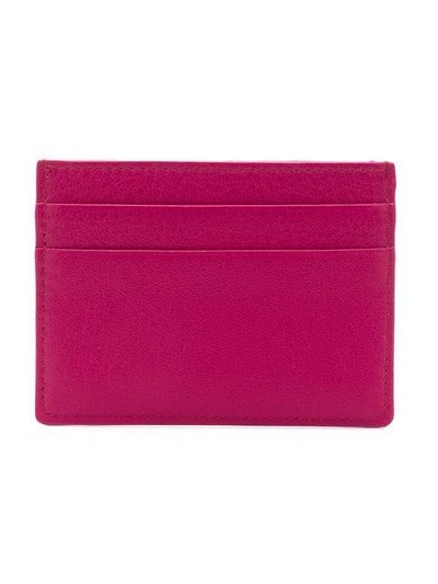 Shop Balenciaga Logo Print Cardholder - Pink