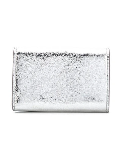Shop Balenciaga Mini Envelope Wallet In 8106 Metallic