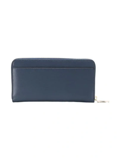 Shop Dkny Bryant Zipped Wallet - Blue