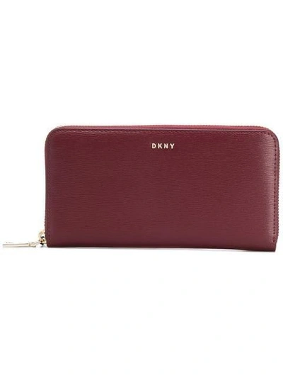 Shop Dkny Bryant Zipped Wallet - Red