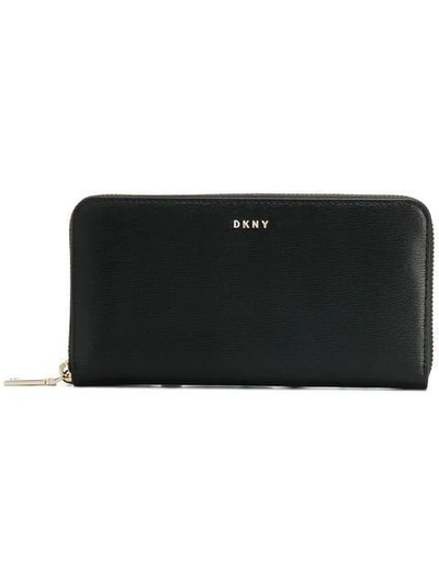 Shop Dkny Bryant Zipped Wallet In Bgd Blk Gold