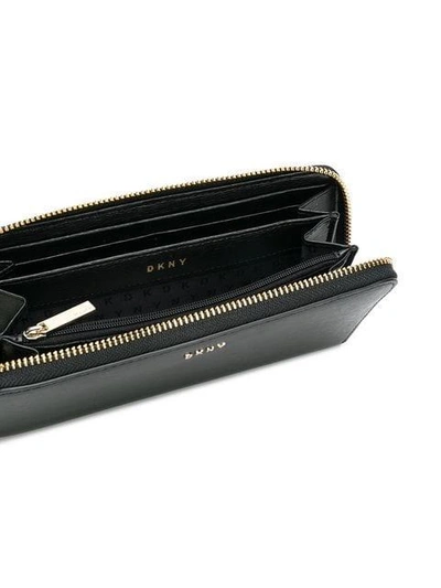 Shop Dkny Bryant Zipped Wallet In Bgd Blk Gold