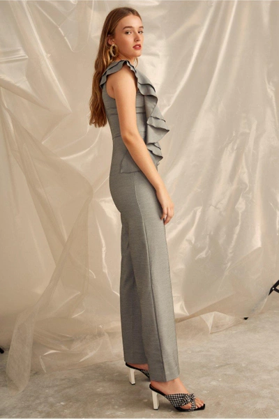 Shop C/meo Collective You Or Me Jumpsuit In Grey Marle