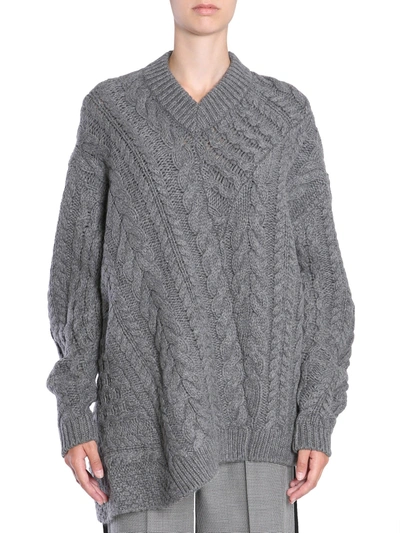 Shop Stella Mccartney Oversize Fit Sweater In Grigio
