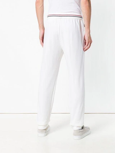 Shop Z Zegna Straight Leg Track Pants In White