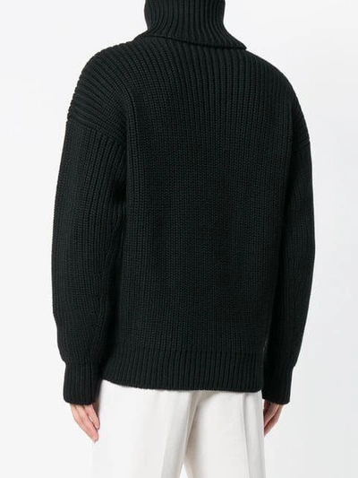 Shop Tom Ford Oversized Knit Sweater - Black