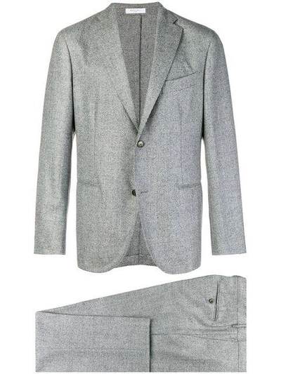 Shop Boglioli Single Breasted Suit - Grey