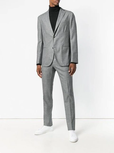 Shop Boglioli Single Breasted Suit - Grey