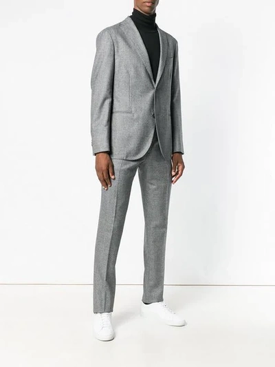 Shop Boglioli Single Breasted Suit - Grey