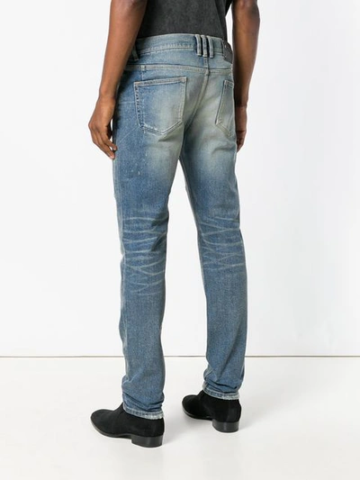 Shop Balmain Slim-fit Jeans In Blue