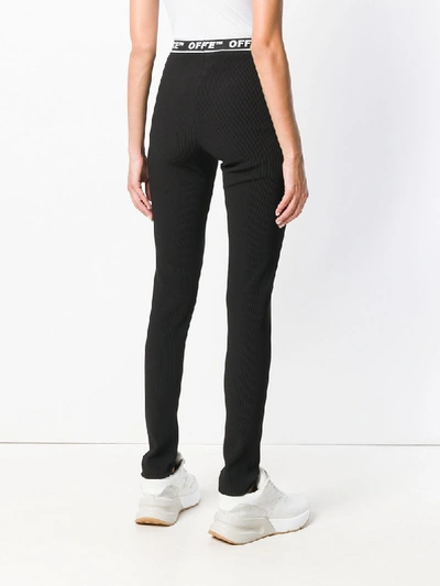 Shop Off-white Sports Leggings - Black